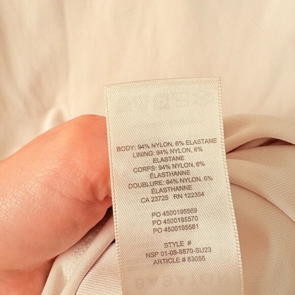 Aritzia Babaton Contour Squareneck Mini Dress White Cream Size Medium - Picture 5 of 5